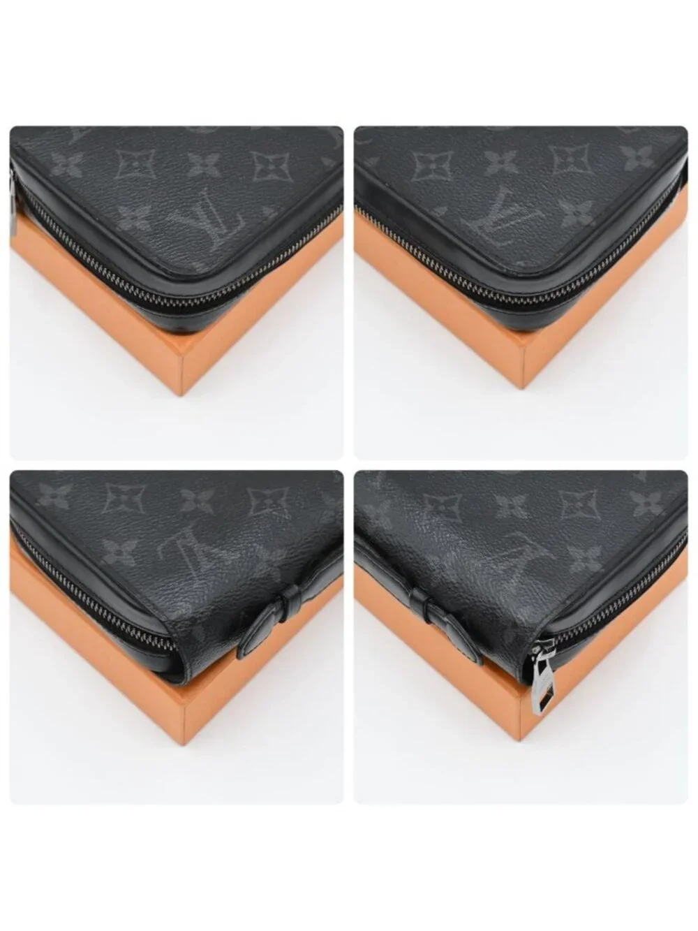 Louis Vuitton Monogram Eclipse Zippy XL Wallet Black